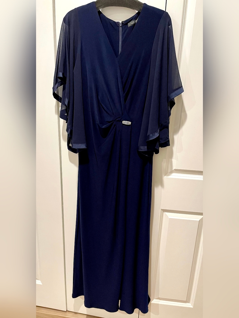 Lauren by Ralph Lauren Navy Blue Evening Gown